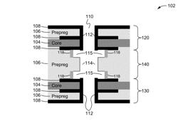 Selective segment via plating process and structure