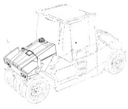 Front part of a tandem roller