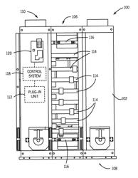 Method and apparatus for translating coupling features of a plug-in unit