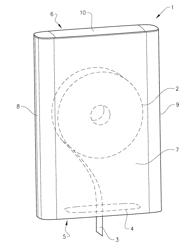 DISPENSER WITH METAL SHEET OUTER SURFACE, SUPPORT STRUCTURE, METAL SHEET AND MANUFACTURING METHOD