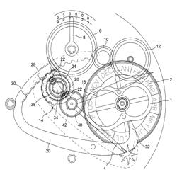 RUNNING EQUATION OF TIME MECHANISM CONTROLLED BY A DIFFERENTIAL DEVICE