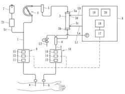 Blood purification apparatus with recognition and control means