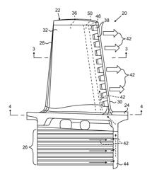 Hybrid vapor and film cooled turbine blade