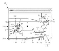 Image forming apparatus provided with a developing unit storage portion and a developing unit mounting portion