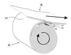 ADHESIVE TAPE FOR FLYING SPLICE