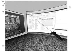 SYSTEM AND METHOD FOR DISPLAYING COMPUTER-BASED CONTENT IN A VIRTUAL OR AUGMENTED ENVIRONMENT