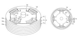 Rotor, stator and motor