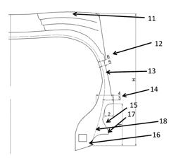 A VEHICLE TYRE WITH REINFORCED SIDEWALL PORTION