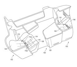 Structure mounted airbag assemblies and associated systems and methods