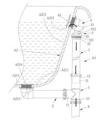 Drainage overflow pipe structure for bathtub