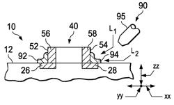 Discrete device mounted on substrate