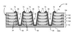 Off-chip vias in stacked chips