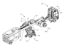 CLEARING VEHICLE WITH A COUPLEABLE SWEEPER-BLOWER ARRANGEMENT