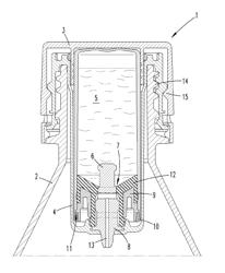 Admixing closure device for a container