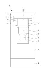 Field effect transistor having a multi-width electrode structure and method for manufacturing the same