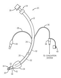 Endotracheal tube with dedicated evacuation port