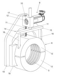 Closing unit of a shaping machine