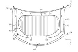 Vehicle hood assemblies including a hood reinforcement strap with lobe structures and vehicles including the same