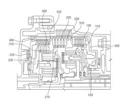 Return spring common structure of automatic transmission