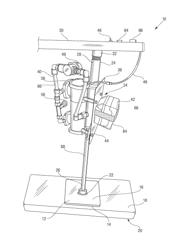 Hand-held, self-powered paver moving tool with an operator-supported rechargeable vacuum power pack