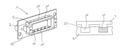 Retaining frame for retaining plug-in connector modules