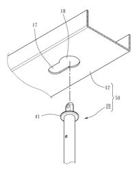 DUAL-USE POLE FOR NON-CORD WINDOW BLIND ASSEMBLY AND BLIND SLAT LIFT MECHANISM USING SAME