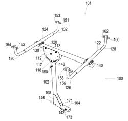 HITCH MOUNT ANGLE ADJUSTABLE TRANSPORT RACK TO CARRY AN ELONGATED ITEM