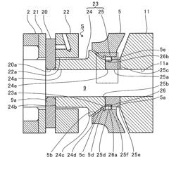 SEALING STRUCTURE AND TURBOCHARGER