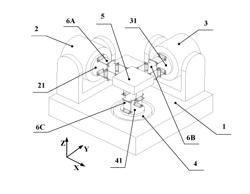 THREE-DIMENSIONAL STANDARD VIBRATOR BASED ON LEAF-SPRING-TYPE DECOUPLING DEVICE