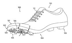 Article of footwear having an auxetic structure