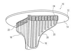 Partially porous bone implant keel