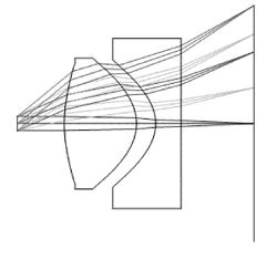 Chromatic-difference-free wide-angle camera for head-mounted device, and head-mounted device