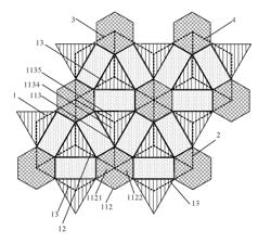 Structure of pixel arrangement and display device