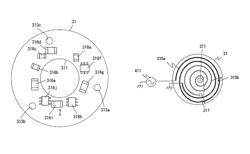 Non-contact power feeding device used in torque sensor having a coil enclosed in peripheral side of a resonance coil and is magnetically coupled with the resonance coil