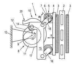 Electrically actuated friction brake