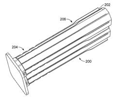 Extruded member with altered radial fins