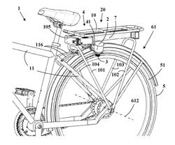 Electric power-assist device for bicycles and bicycle equipped with said device