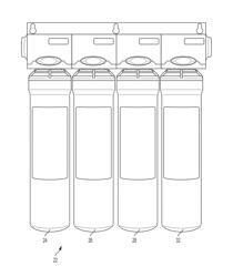 SANITIZING FILTER SYSTEM AND METHOD FOR A RESIDENTIAL WATER FILTERING SYSTEM