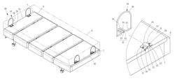 Bracket for retaining mattress and bed equipped with the same