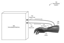 Method and apparatus of assessment of access flow in hemodialysis patients by video imaging processing