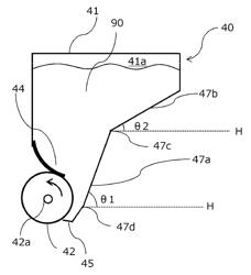 Developing apparatus having a large capacity toner storage chamber, and image forming apparatus