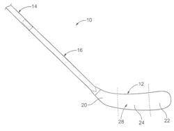 Hockey-Stick Blade with Tailored Performance Regions