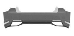 Rear bumper for an automobile