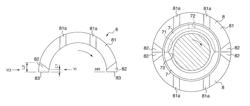 Half thrust bearing and bearing device using the same