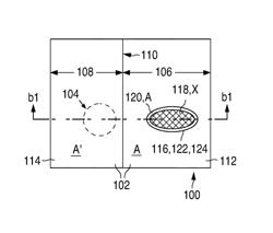 Information-presentation structure with impact-sensitive color changing incorporated into football or baseball/softball field