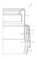 Tank filler neck for a vehicle with improved sealing