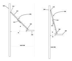 Lean-to rigging apparatus for shaft installation