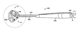 Adjustable prosthetic anatomical device holder and handle for the implantation of an annuloplasty ring