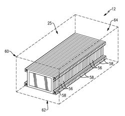 BATTERY PACK ARRAY FRAMES WITH GROUNDED THERMAL FINS