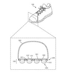 Article of footwear with sole system having carrier member and sensory node elements